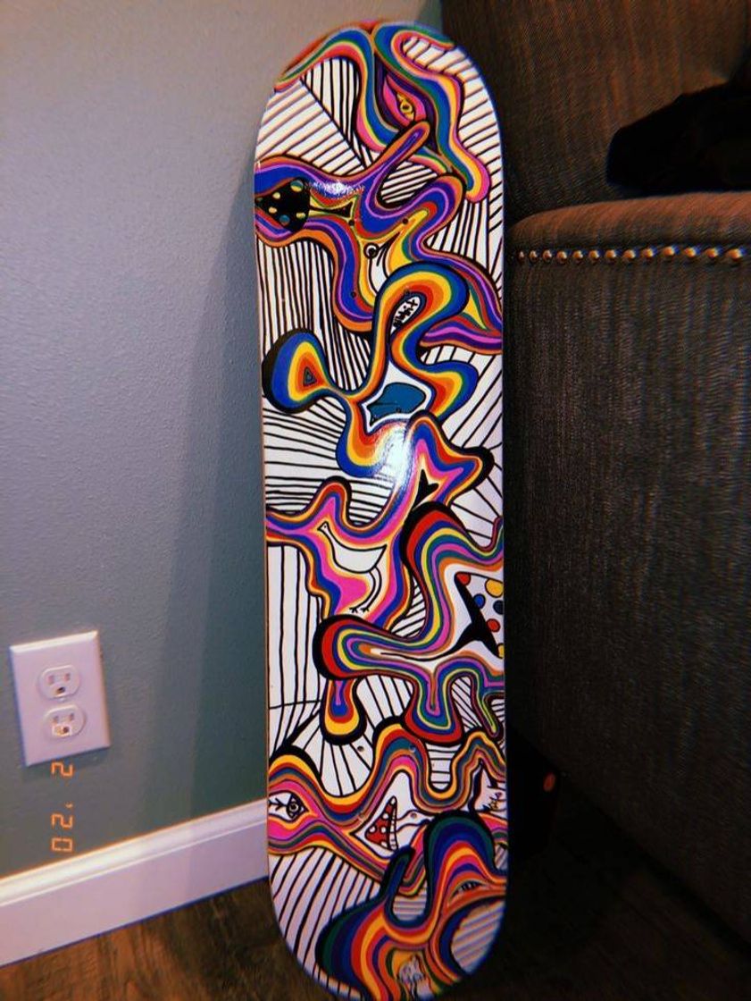 Social skate deck art ideas✨