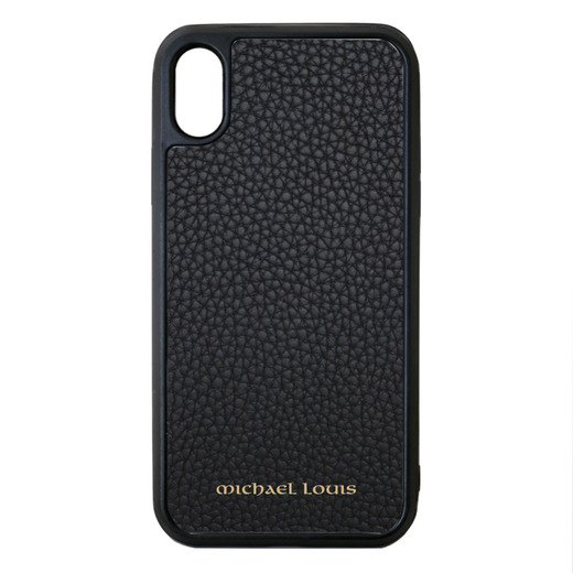 Michael Louis - Black Pebbled Leather iPhone Case