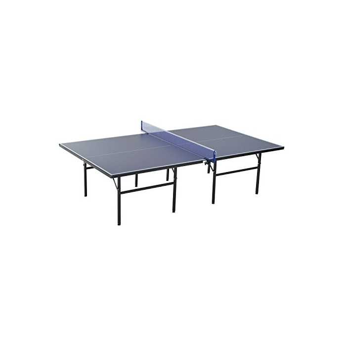 HOMCOM Mesa de Ping Pong Plegable con Red 152.5x274x76cm Tenis de Mesa