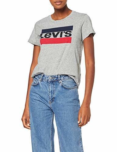 Levi's The Perfect Tee, Camiseta para Mujer, Gris