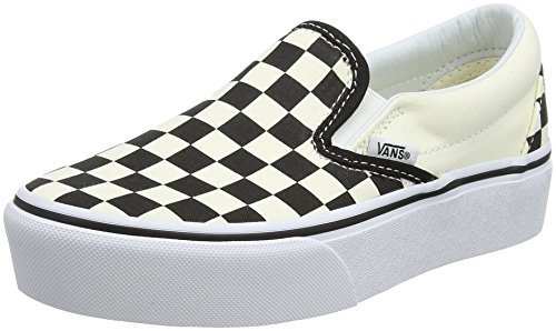 Social Vans Classic Slip-on Platform, Zapatillas sin Cordones para Mujer, Negro