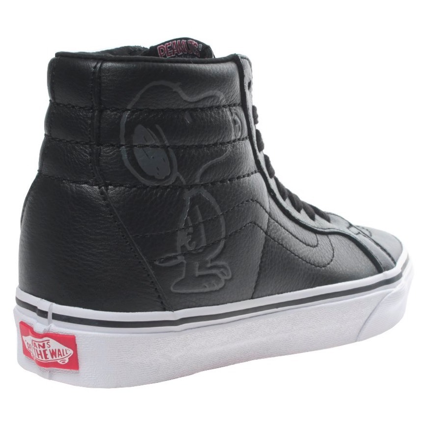 Moda Vans Snoopy Pretos