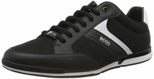 BOSS Saturn_lowp_Meth, Zapatillas para Hombre, Negro