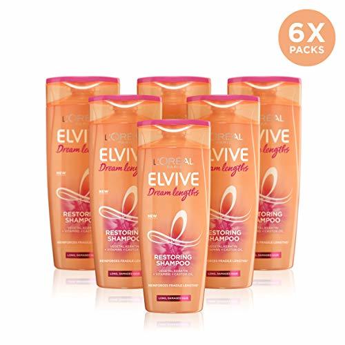 L'Oreal Paris Elvive Dream Long Champú reconstructor - pack de 3 unidades