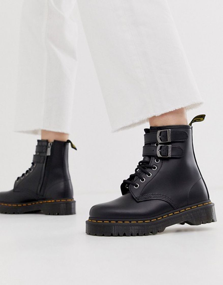 Fashion Dr Martens Buckle Boots