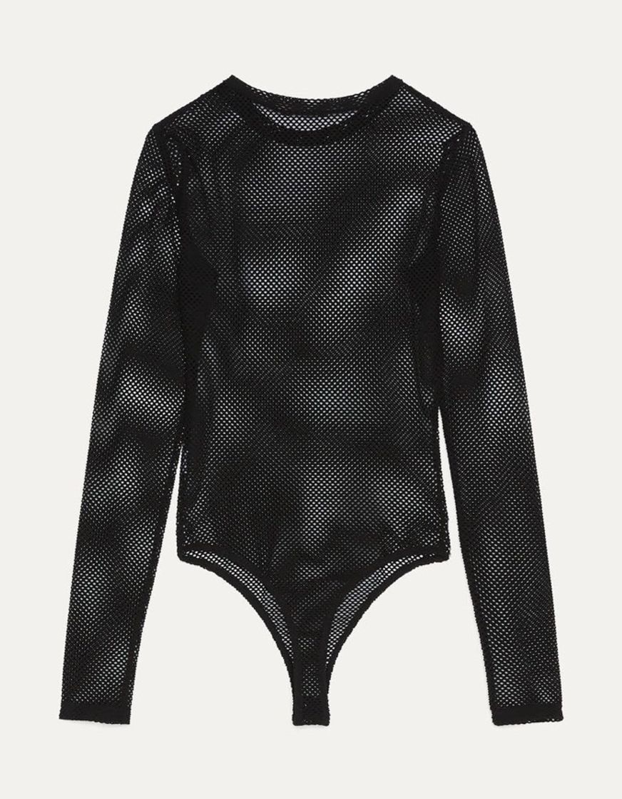 Producto Bershka Fishnet Black Bodysuit