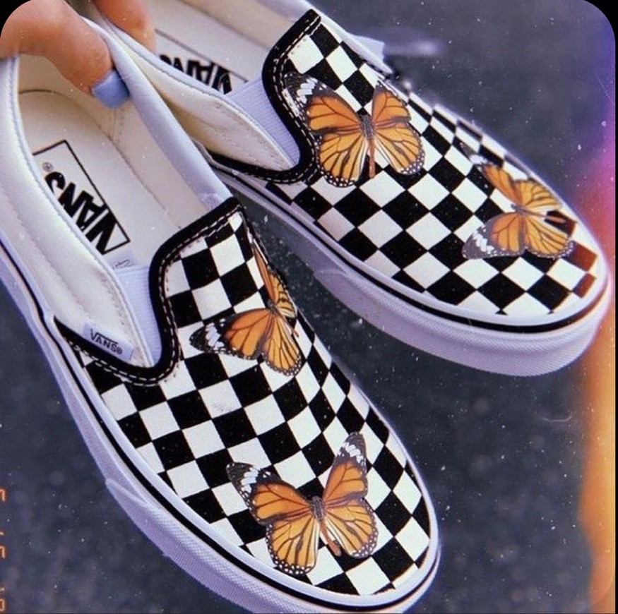 Vans with butterflies 