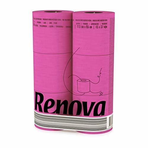 Renova Fucsia papel higiénico