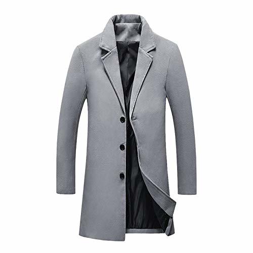 Fashion HSXQQL Chaqueta de Plumas Chaquetas de Invierno Hombres Mezclas Casual Slim Outwear