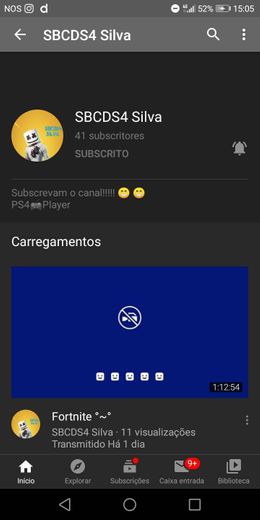 Canal de um amigo meu. Please inscrevam se lá para o ajudar.