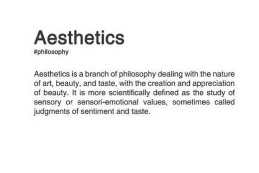 What Is Aesthetic?