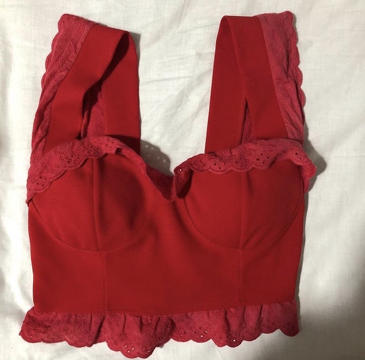 Moda Top vermelho 