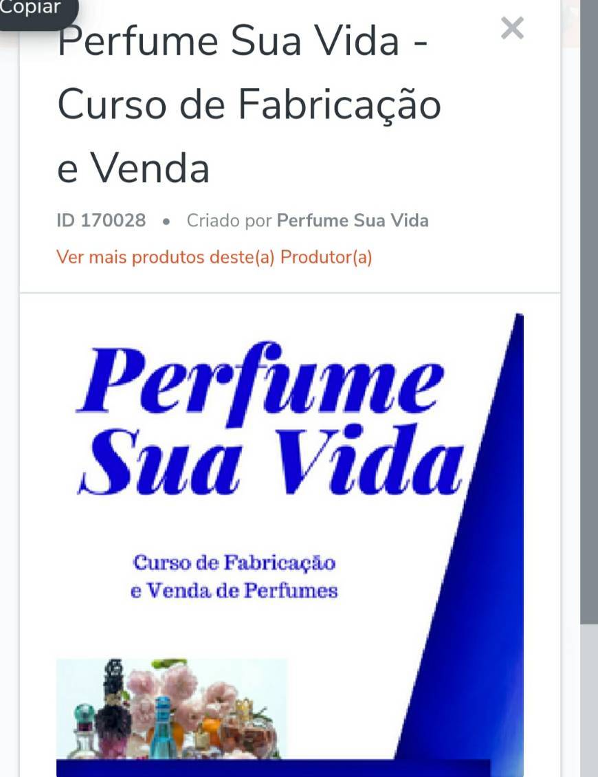 Fashion Fabricação de perfume