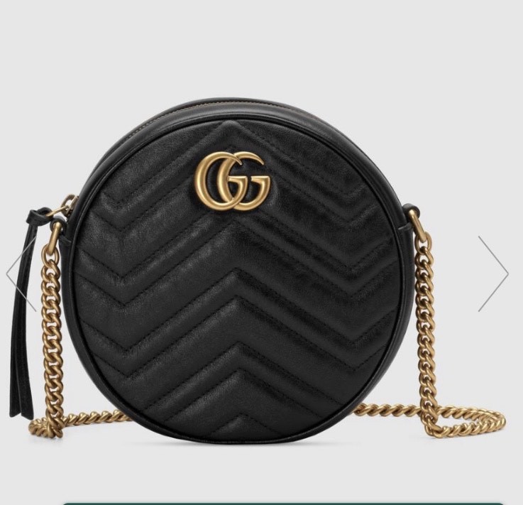 Moda Gucci GG Marmont mini round shoulder bag 