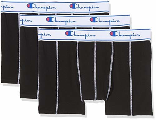 Champion Coton, Boxer de Bain Homme, Noir