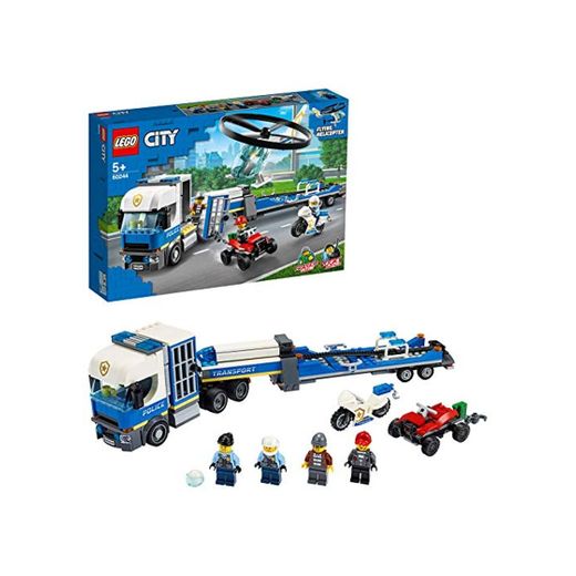 LEGO City Police - Policía: Camión de Transporte del Helicóptero, Juguete de