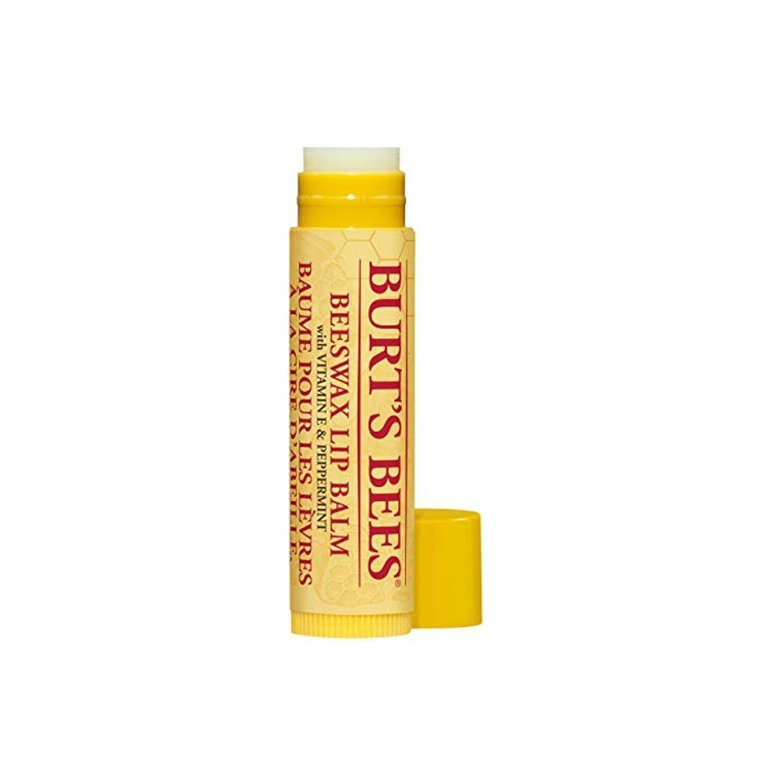 Beauty Burt's Bees Beeswax Lip Balm with Vitamin E & Peppermint 0.15 oz