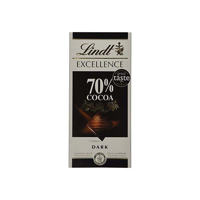 Producto Lindt Excellence Dark Chocolate Negro Extrafino 70% Cocoa