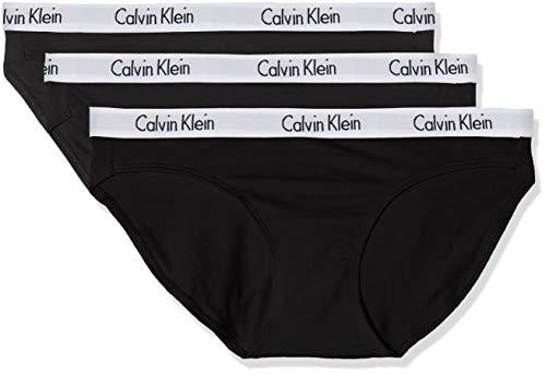 Moda Calvin Klein Bikini 3pk Braguita, Negro