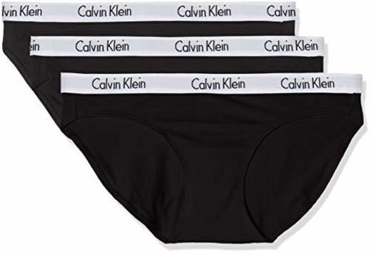 Calvin Klein Bikini 3pk Braguita, Negro