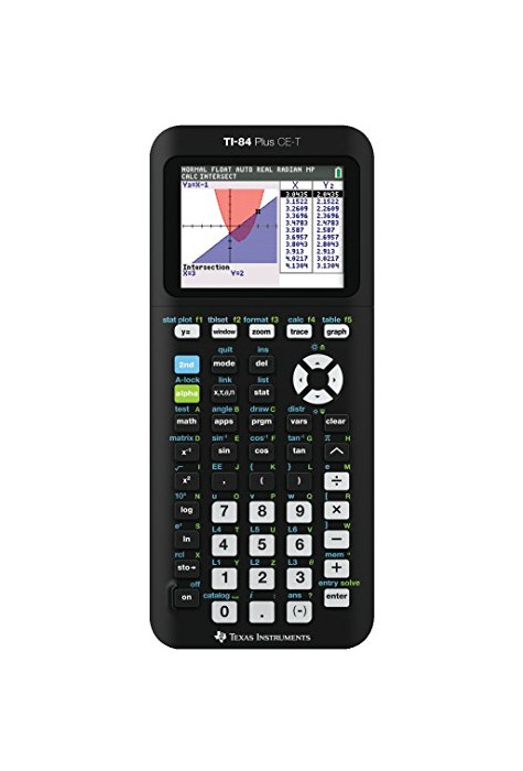 Product Texas Instruments 84PLCE/TBL/2E5/A TI-84 Plus CE-T - Calculadora gráfica, cable USB