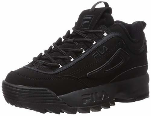 Moda Fila Youth Disruptor II Synthetic Triple Black Entrenadores 39 EU