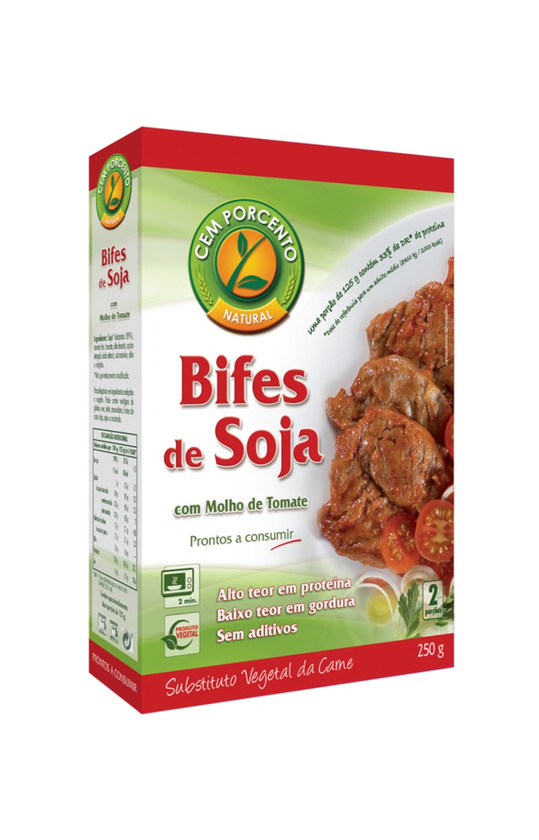 Bifes de soja com molho de tomate