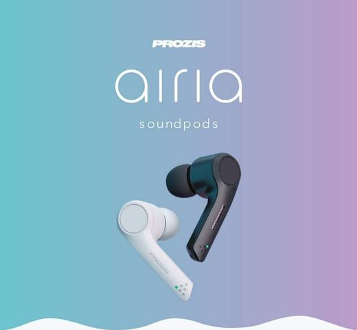 Airia - Auriculares True Wireless - Pretos - Áudio