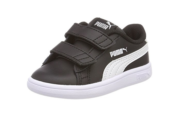 Moda Puma Smash V2 L V Inf, Zapatillas Unisex Niños, Negro