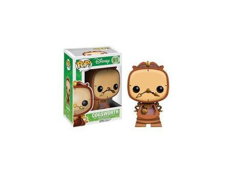 Juego Funko Pop!- Vinyl: Disney: Cogsworth, Color, tamaño estándar