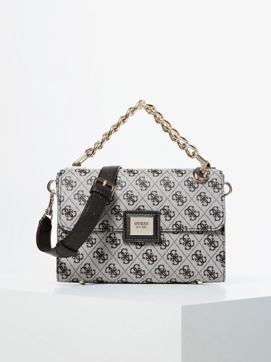 CANDACE ALL-OVER LOGO CROSSBODY BAG