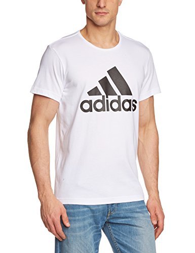 Places adidas Logo TEE1, Camiseta para Hombre, Blanco