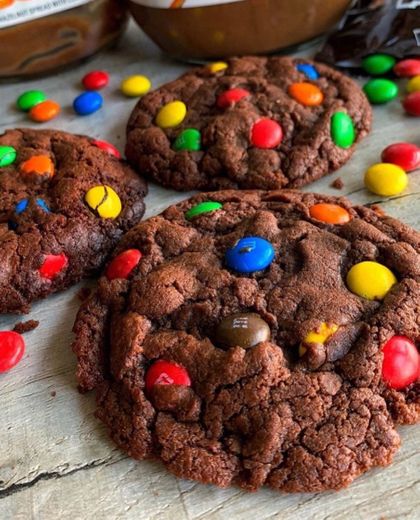 M&M’s NUTELLA COOKIES 