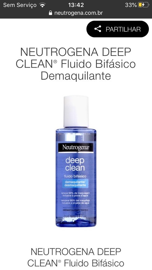 Producto Fluido básico demaquilante 