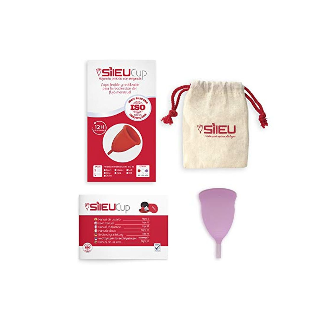 Beauty Copa Menstrual Sileu Cup Tulip - Alternativa ecológica y natural a tampones