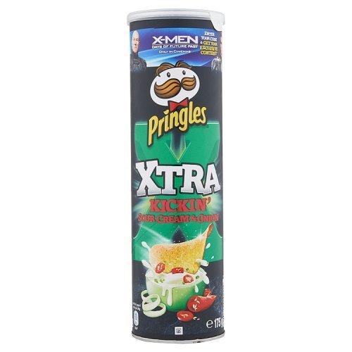 Producto Pringles Xtra Kickin crema agria y cebolla 175g