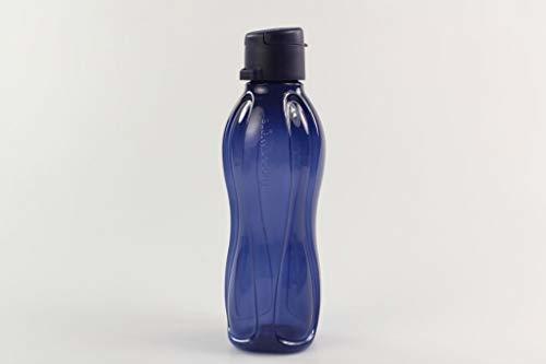 Social Tupperware Bottela Ecológica de 500 ml Azul Oscuro con Cierre de Clip