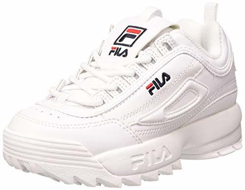 Fashion FILA 1010567 Disruptor Kids Zapatillas DE Deporte Junior Unisex White 34