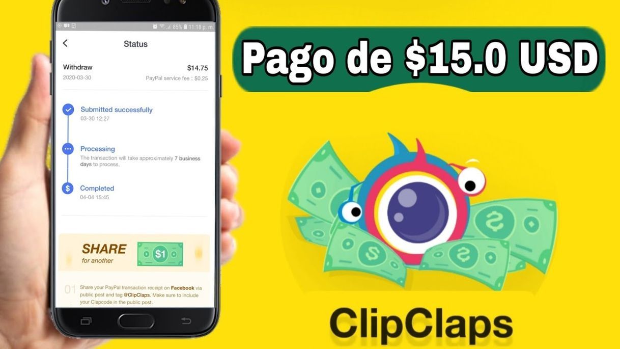 Social Clipclaps la app que esta pagando actualmente