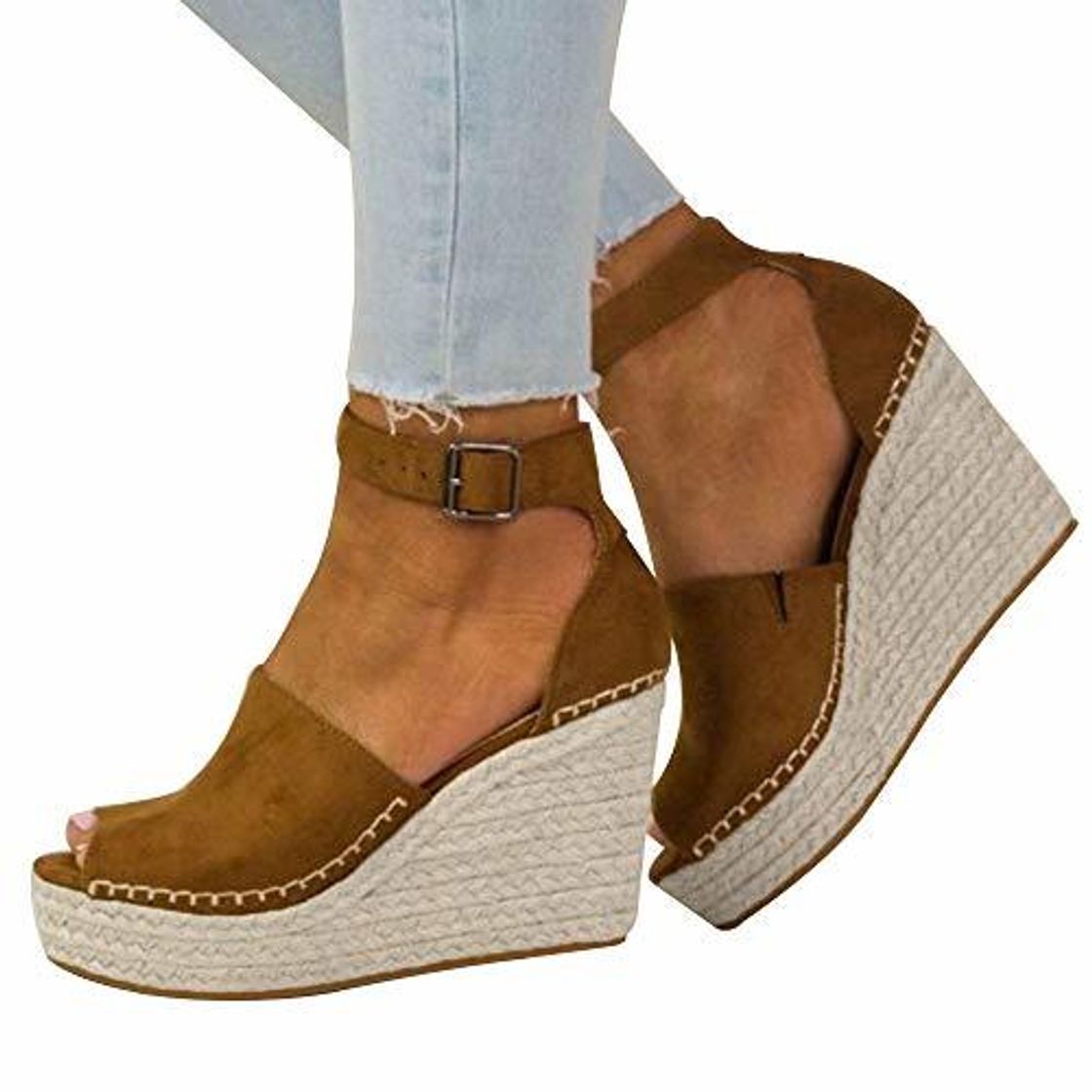 Product Fannyfuny_Zapatos de Verano Sandalias Mujer Zapatos Tacon Mujer Cuña Casuales Zapatillas de