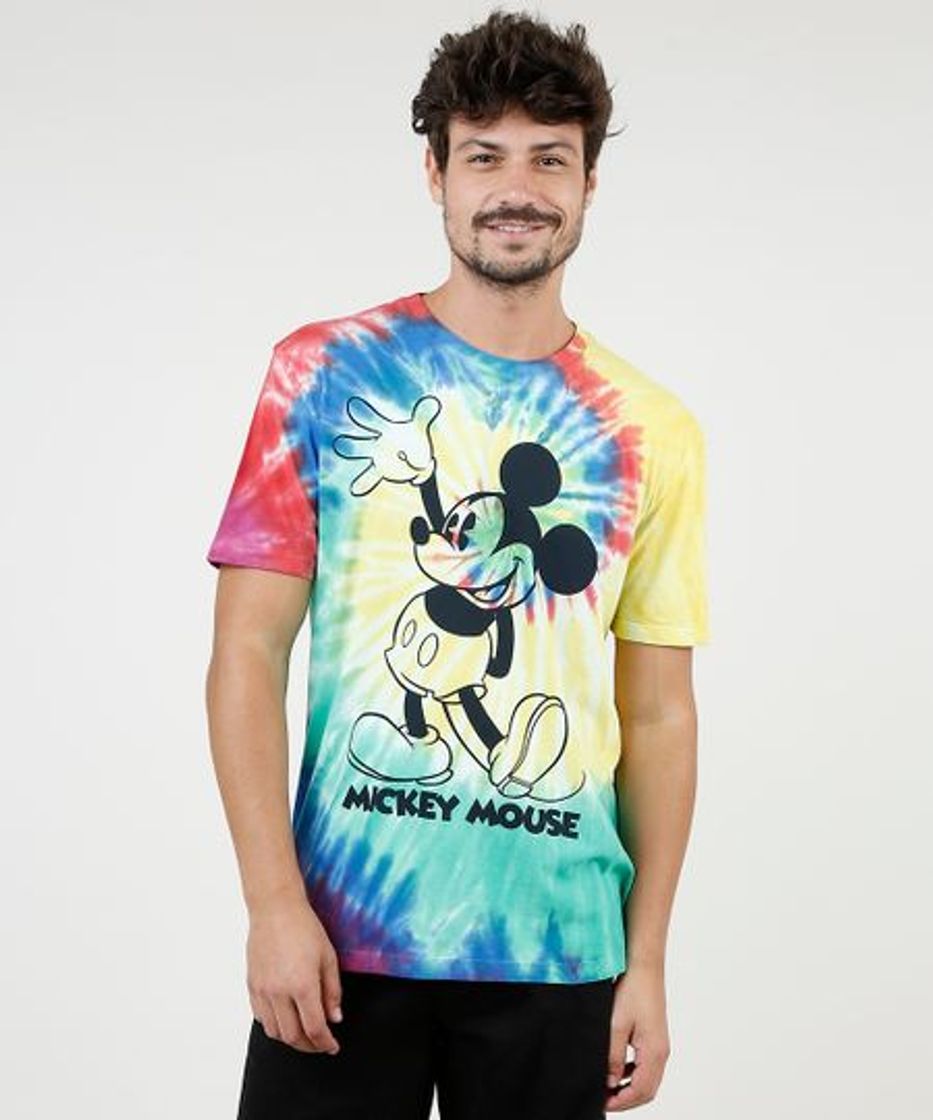 Fashion Camiseta tie Dye Mickey 