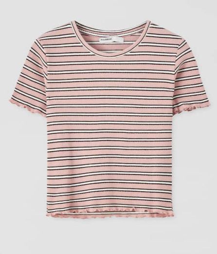 Short striped t-shirt