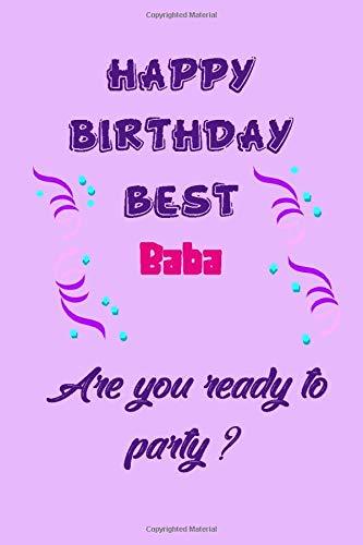 Libro Happy Birthday Best  Baba... Are you ready to party