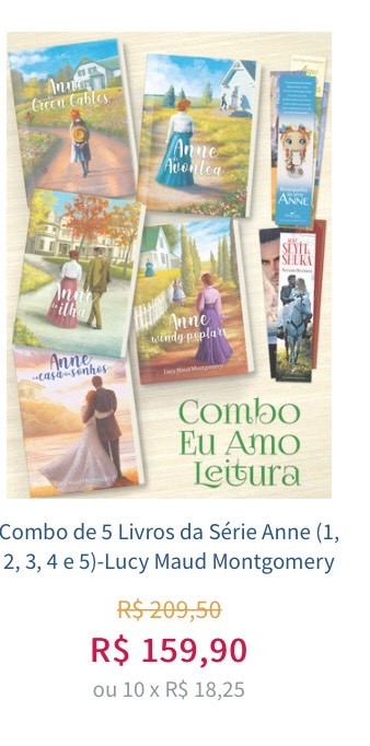 Book Promoção Anne de Green Gables/ coleção 5 livros!!!