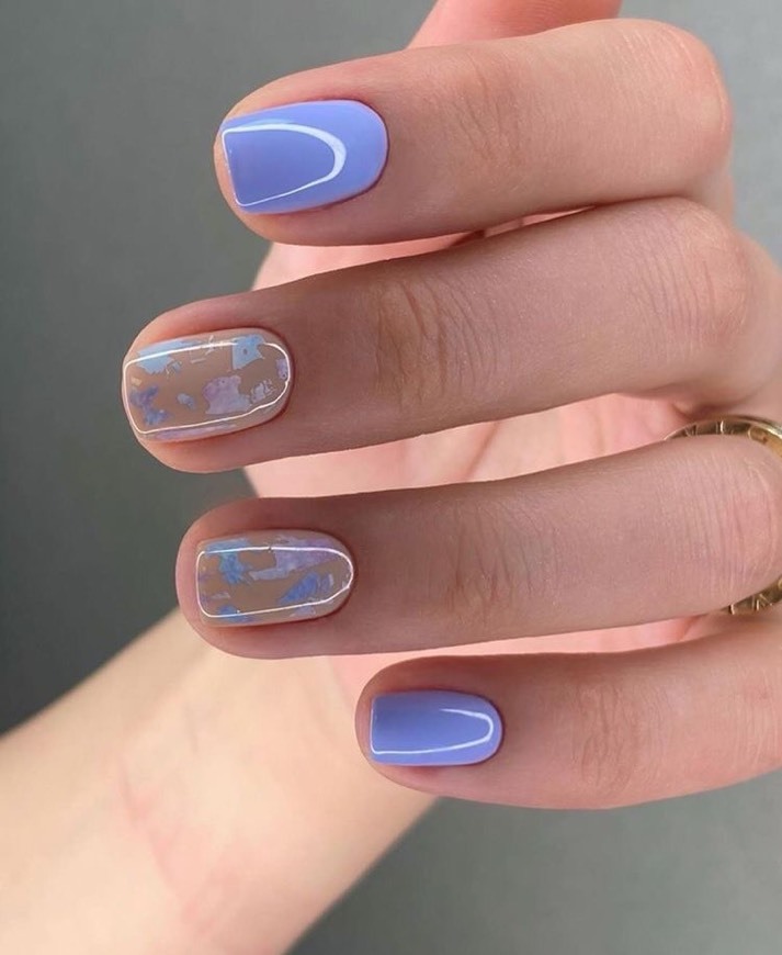 Moda Cute Blue Nails 💙