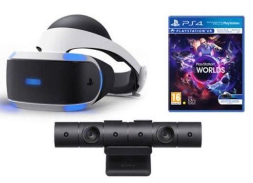 Óculos de Realidade Virtual PS4/ PS VR + Câmara PS VR + Jogo