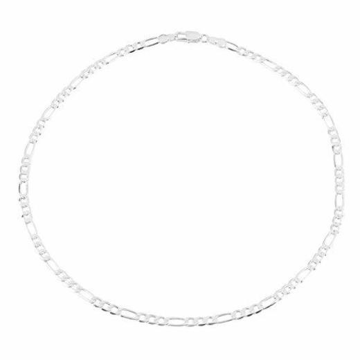 BianchiPatricia 1 PC Solid Silvery 4MM Chain Men Necklace 16-30 Inch