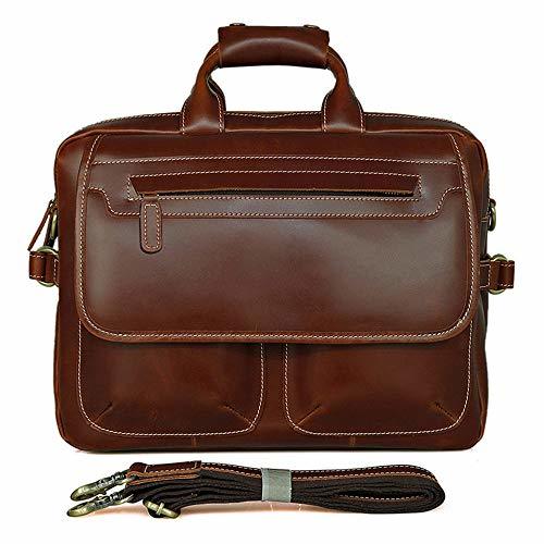 Maletín Bolso Messenger de cuero Bolso informal de negocios Bolsas para portátiles
