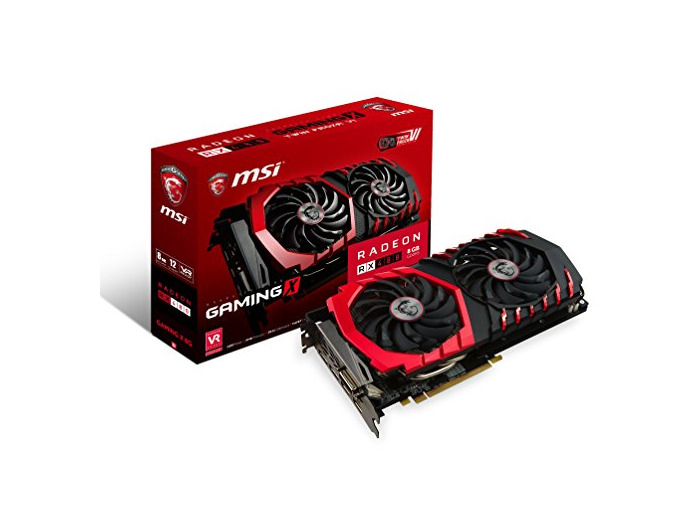 Electrónica MSI Radeon RX 480 GAMING X 8G  Placa grafica, 8GB GDDR5