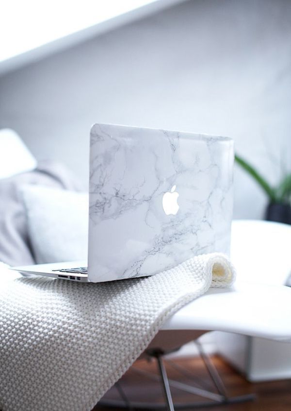 Moda Funda MacBook de mármol 